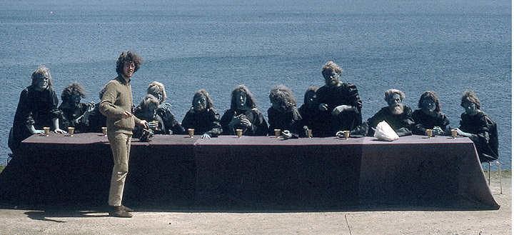 Dennis Lowe filming Cathedral in Swanpool